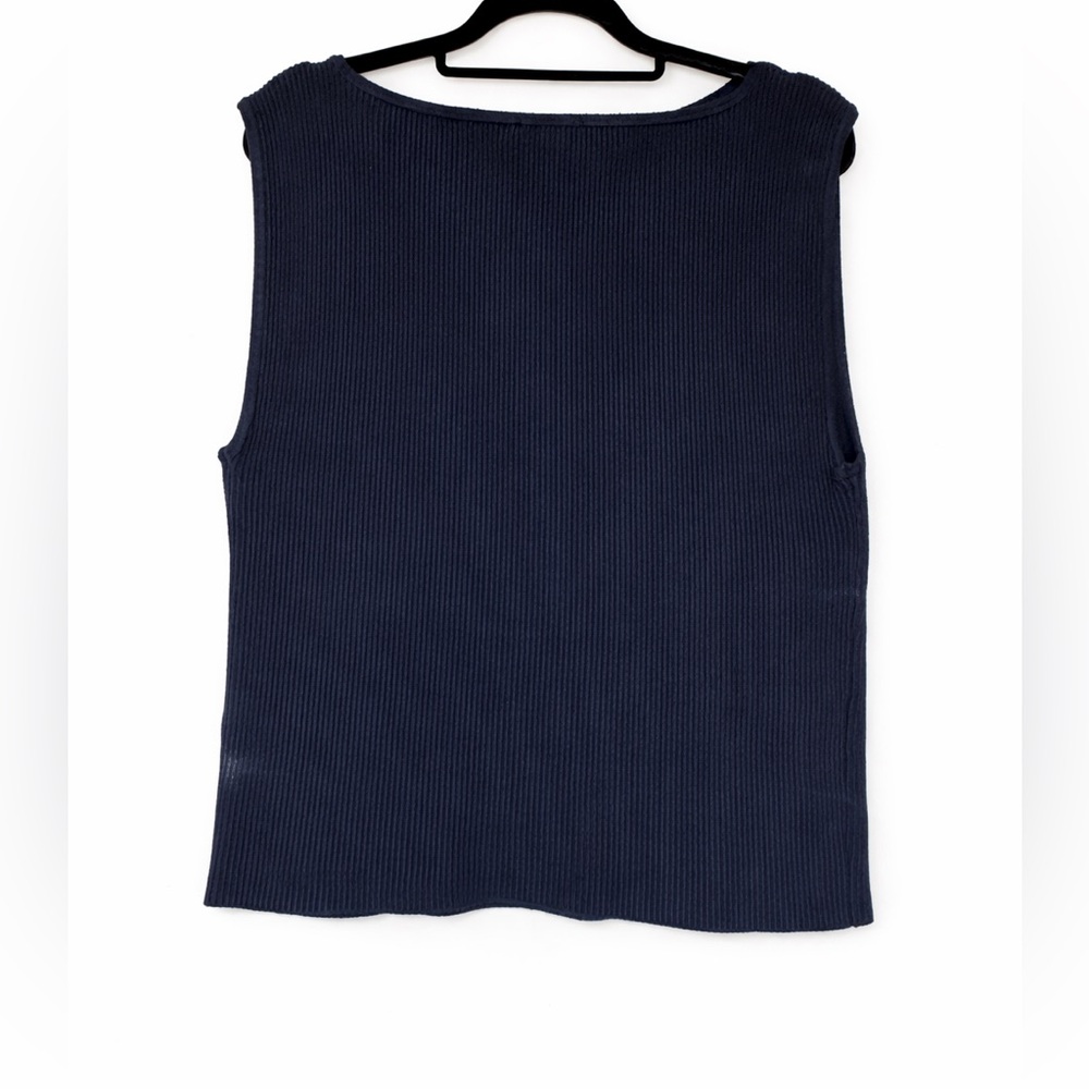 Abercrombie & Fitch Navy Ribbed Muscle Tank Size L